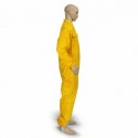 POLY/COTTON BEEKEEPING SUIT WITH FENCING VEIL YELLOW