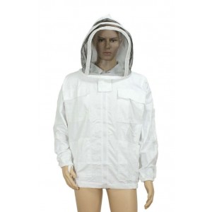 100% COTTON BEEKEEPING JACKET WITH FENCING VEIL 